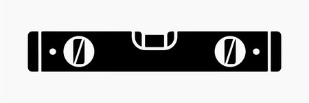 Spirit level tool icon isolated on white background
