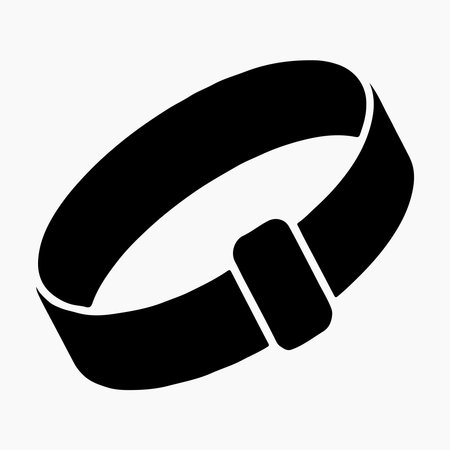 Fashion wristband solid icon designed for jewelry, sports, accessories, branding, creative artwork, and stylish graphic design.のイラスト素材