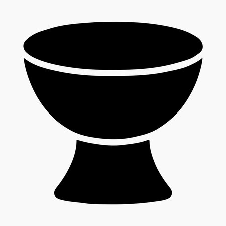 Bathroom stool solid seat icon representing compact household seating and modern utility furnitureのイラスト素材