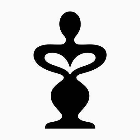 Decorative sculpture stylish solid icon perfect for artistic home decoration and elegant interiorsのイラスト素材