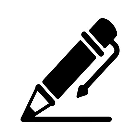 A clean, solid icon representing a drafting tool, presented in isolation on a white background for versatile use.のイラスト素材