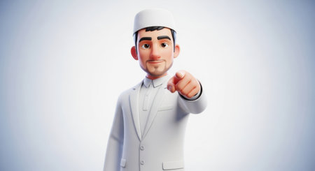 A detailed illustration of a classic acoustic guitar with a warm brown wood finish and a white pickguard, set against a plain green backdrop.の素材