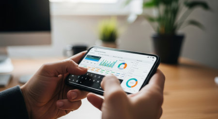 A detailed illustration of a classic acoustic guitar with a warm brown wood finish and a white pickguard, set against a plain green backdrop.の素材