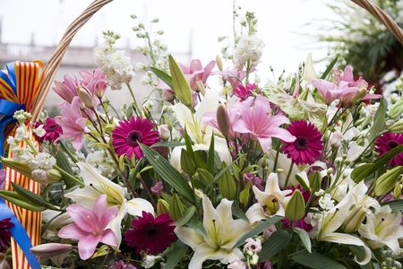 Valencia, 19th of March, 2010. Flower bouquetのeditorial素材