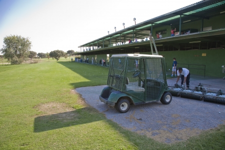 Golf training courtのeditorial素材