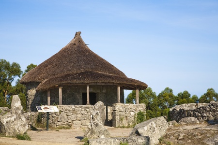 July 2009, Castro de Santa Tecla, Celtic ruins, La Guardia, Galicia, Spain.のeditorial素材