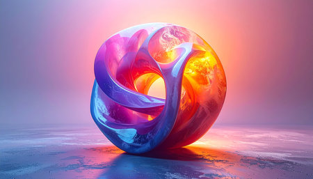 Futuristic abstract background. 3d rendering, 3d illustration.の素材