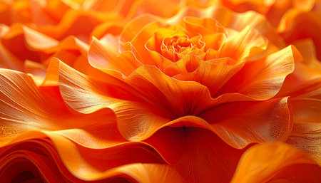 Close-up of beautiful orange flower petals. Floral backgroundの素材