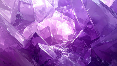 Purple crystal abstract background. Fantasy fractal design. Digital art. 3D rendering.の素材