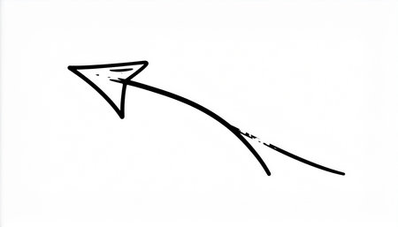 Sketch arrow isolated on a white background. Vector illustration.の素材