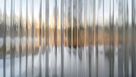 abstract background with reflection of trees in the water on the glassの素材