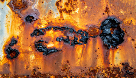 Rusty metal texture, rusty background for design with copy space for text or image.の素材