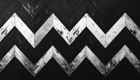 Black and white wooden wall background. Black and white wooden background.の素材