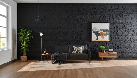 modern bright interiors apartment Living room 3D rendering illustration computer generated imageの素材