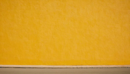 Yellow wall texture background. Yellow wall texture. Yellow wall background.の素材