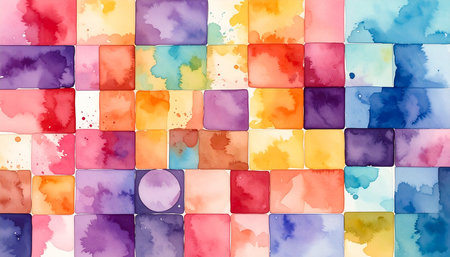 Abstract watercolor background. Colorful watercolor texture. Vector illustration.の素材