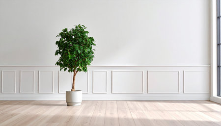 Modern bright interiors 3D rendering illustration computer generated image not photosの素材