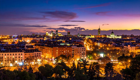 Panoramic view of Budapest, Hungary at twilight. The city is the capital of Hungary.の素材