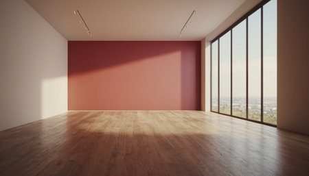 Modern bright interiors apartment 3D rendering illustration mockup computer generated imageの素材