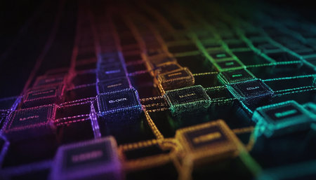 3d illustration of abstract geometric composition,digital art works. Computer generated images.の素材