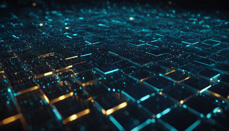 Futuristic technology background. Hi-tech circuit board. 3d renderingの素材