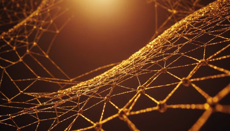 Abstract polygonal space low poly dark background with connecting dots and lines. Connection structure. 3d renderingの素材