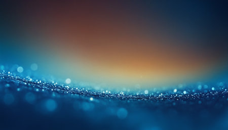 abstract blue bokeh light background with some smooth highlights on itの素材