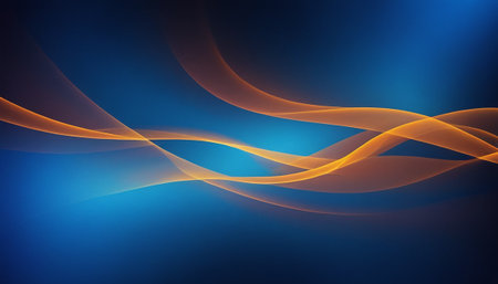 abstract blue background with some smooth lines in it (see more in my portfolio)の素材