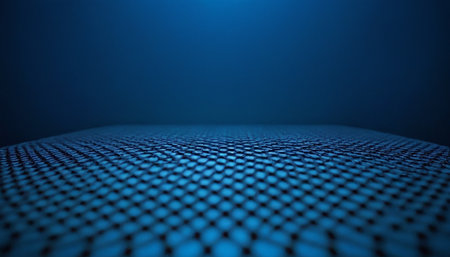 Abstract blue background. 3d rendering, 3d illustration. Computer digital drawing.の素材