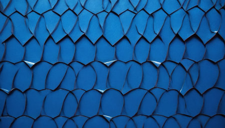 Blue abstract background with embossed pattern. 3d rendering.の素材