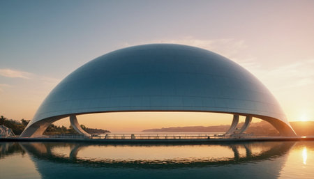 Dubai Museum of Islamic Art at sunset, United Arab Emiratesの素材