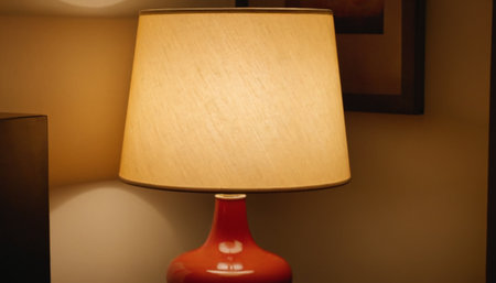 Lamp on the wall in the room. Selective focus.の素材