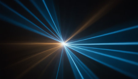 Burning matchstick on a black background with smoke in the darkの素材