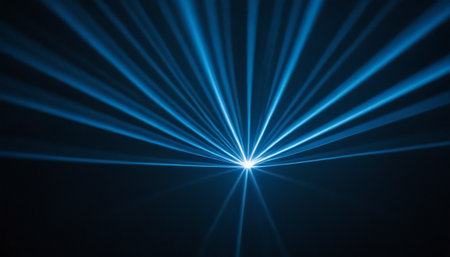 abstract background with glowing wavy lines in blue and pink colorsの素材