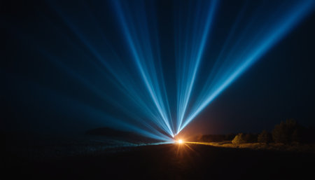 abstract background with glowing wavy lines in blue and pink colorsの素材