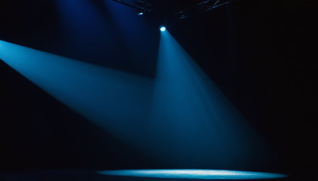 Stage Spotlight with Laser rays, Stage Spotlight on the Stage, Stage Backgroundの素材