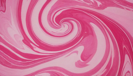 pink and white abstract background with swirls of paint in waterの素材