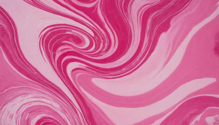 Pink and white marbling texture background. Fluid painting abstract texture.の素材