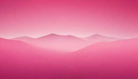 Abstract background with mountains in pink and white colors. Copy space.の素材