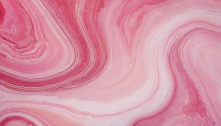 Abstract background of acrylic paint in pink and white tones. Liquid marble texture.の素材