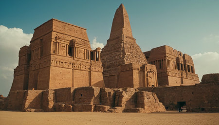 Ruins of the temple of Hatshepsut in Luxor, Egyptの素材