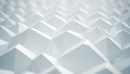 Abstract white polygonal background, 3d rendering, computer digital illustration.の素材