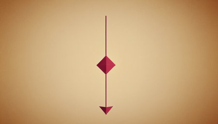 Paper origami arrows on brown background. Minimalistic concept.の素材