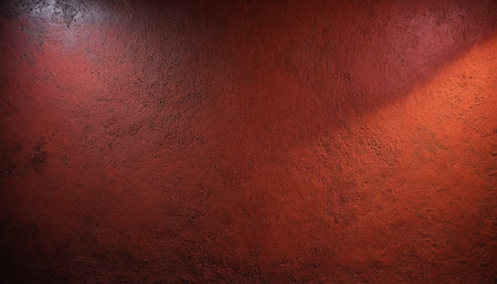 Background image of a red wall with a spotlight on it. 3d renderingの素材