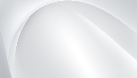 Abstract white background with smooth curved lines. 3d rendering, 3d illustration.の素材
