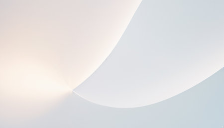 Abstract white curved paper background - Vintage filter and sunflare effectの素材