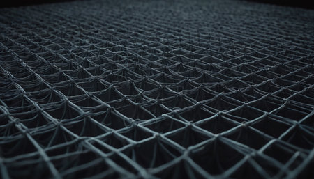 Abstract background with wire mesh. 3d rendering, 3d illustration.の素材