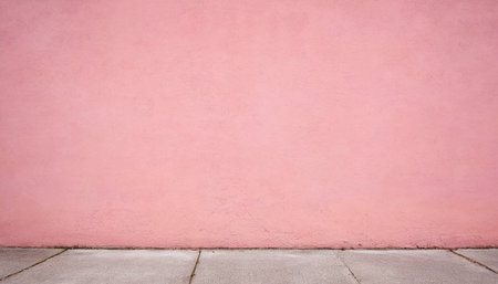 Pink cement wall and floor for background. Abstract background and texture.の素材