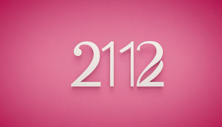 Happy New Year and Merry Christmas. Numbers 2021 on a pink backgroundの素材