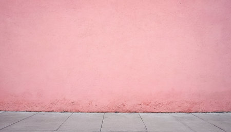 Pink cement wall and floor as background texture with copy space for designの素材